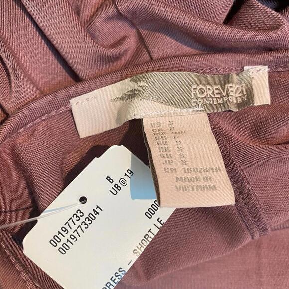 NWT FOREVER 21 T-Shirt Dress Dusty Rose Size S - Picture 7 of 9